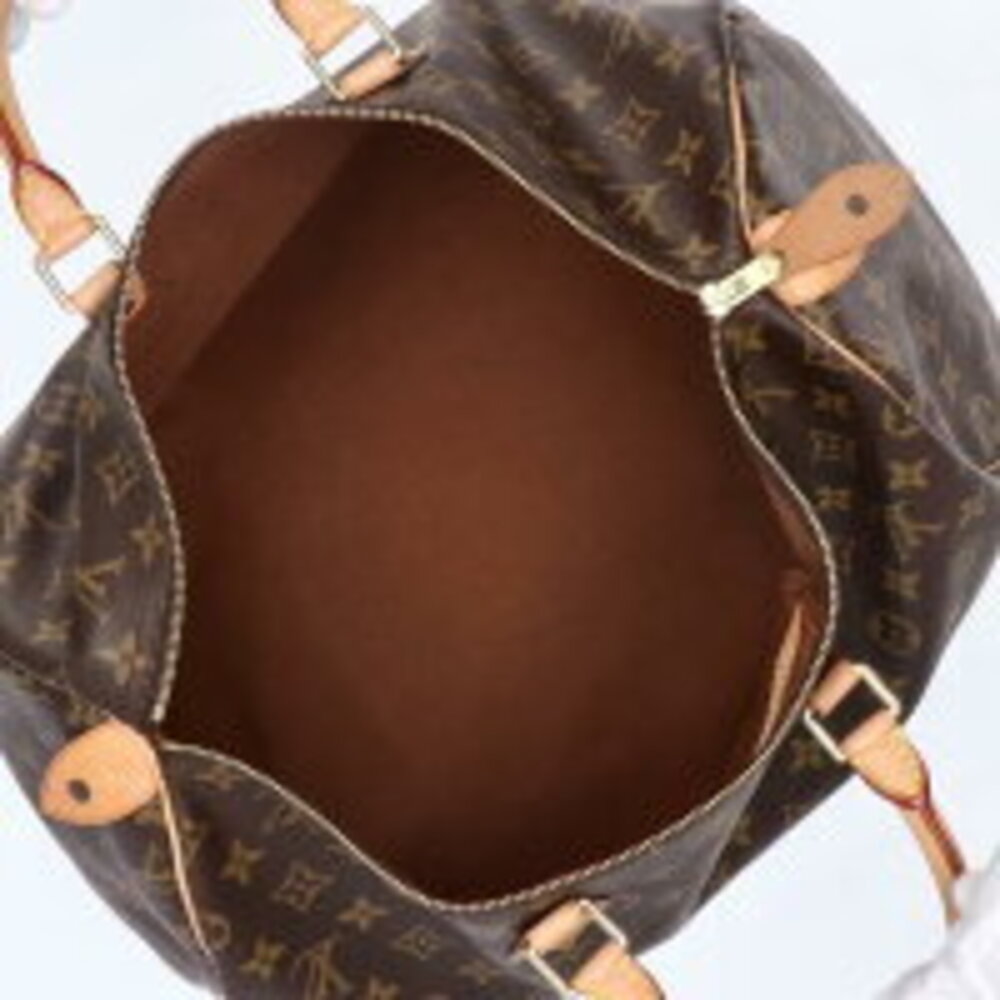 Louis Vuitton Speedy Boston Monogram Leather Handbag Brown - Picture 5 of 9